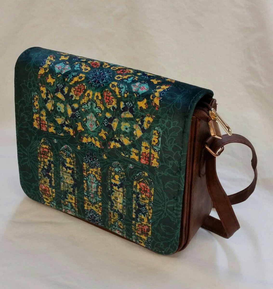 Persian women's traditional long handle leather bag  141 SOLD