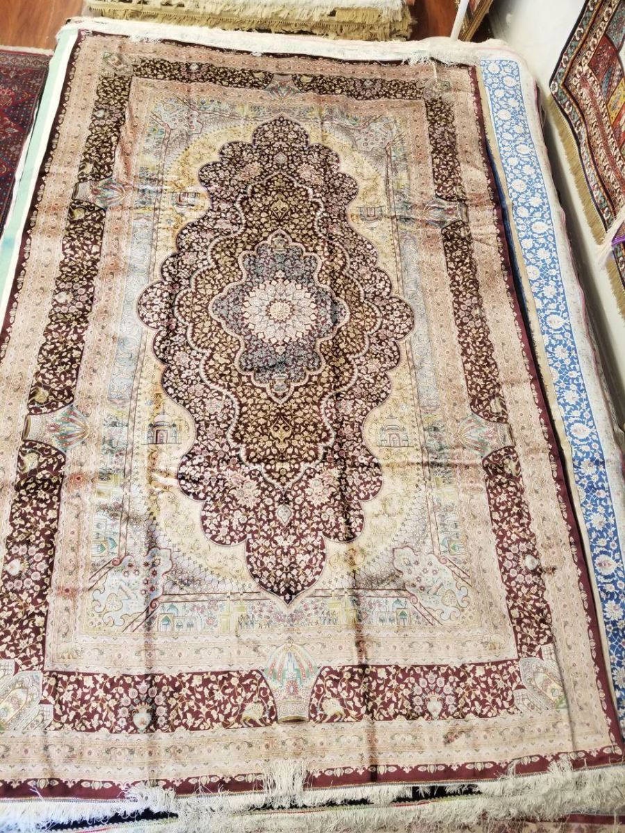 Persian Hand Loom Silk Rug 176