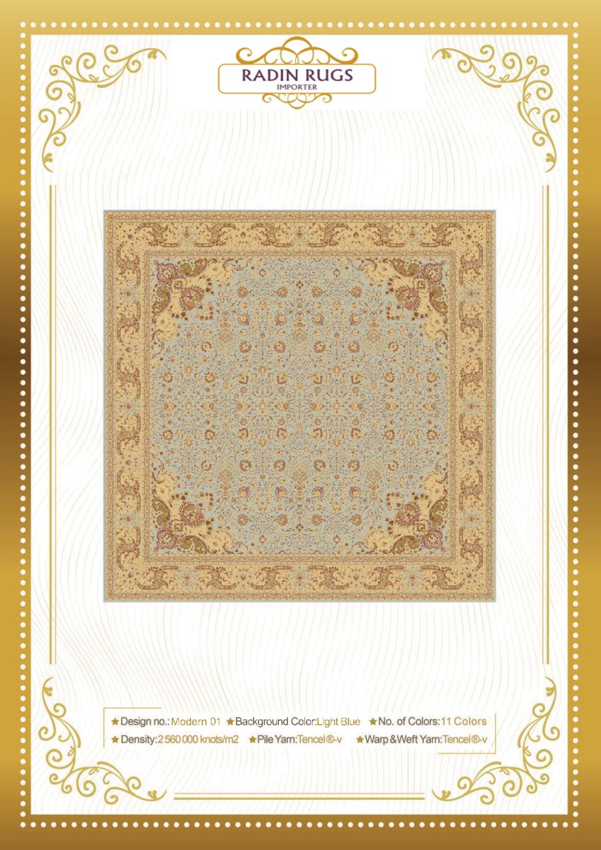 Persian Hand Loom Silk Rug 166