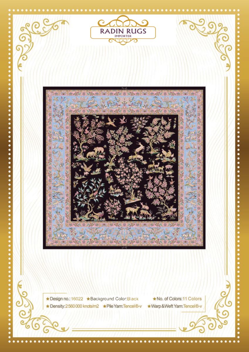 Persian Hand Loom Silk Rug 61