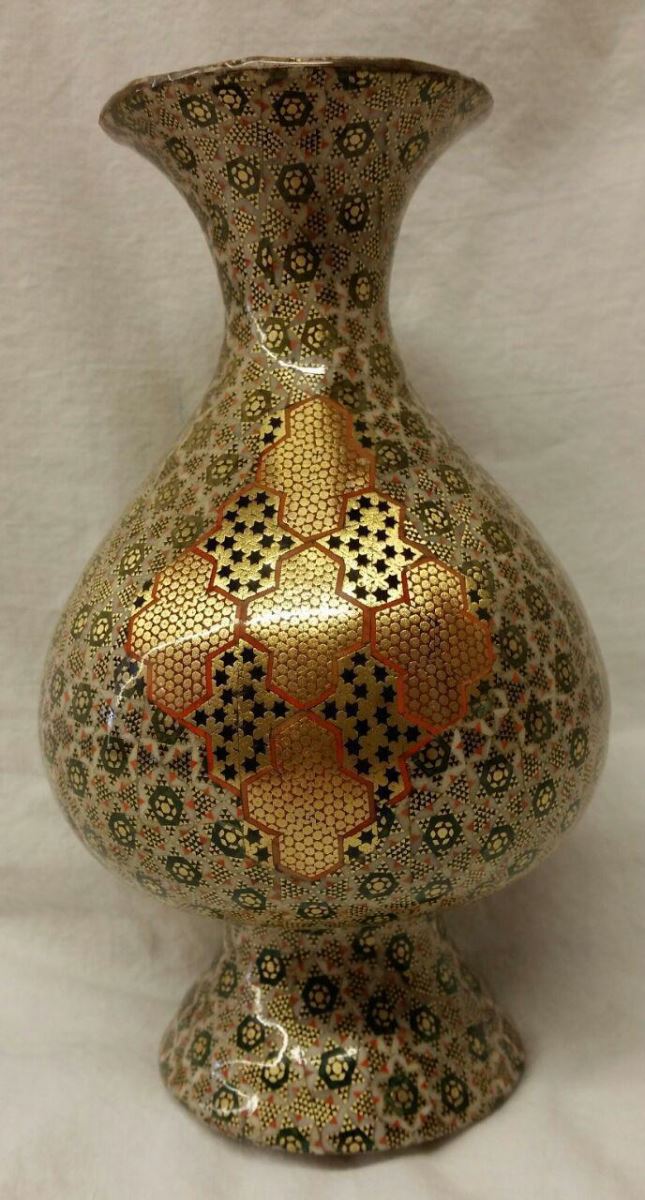 Khatam Copper Vase 299 SOLD