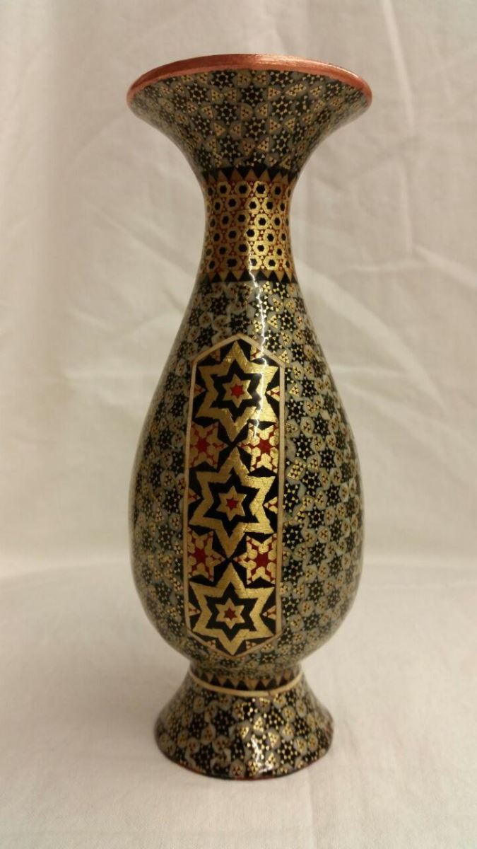 Khatam Copper Flower Vase 289