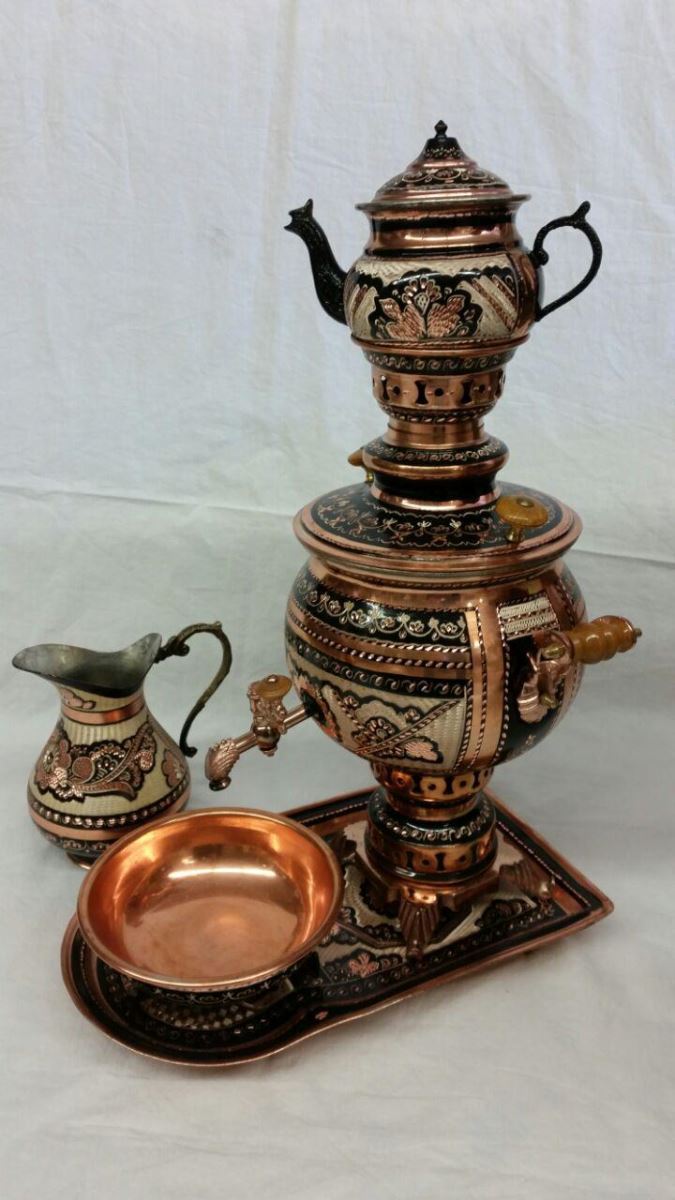 Copper Toreutics Tea Set 300