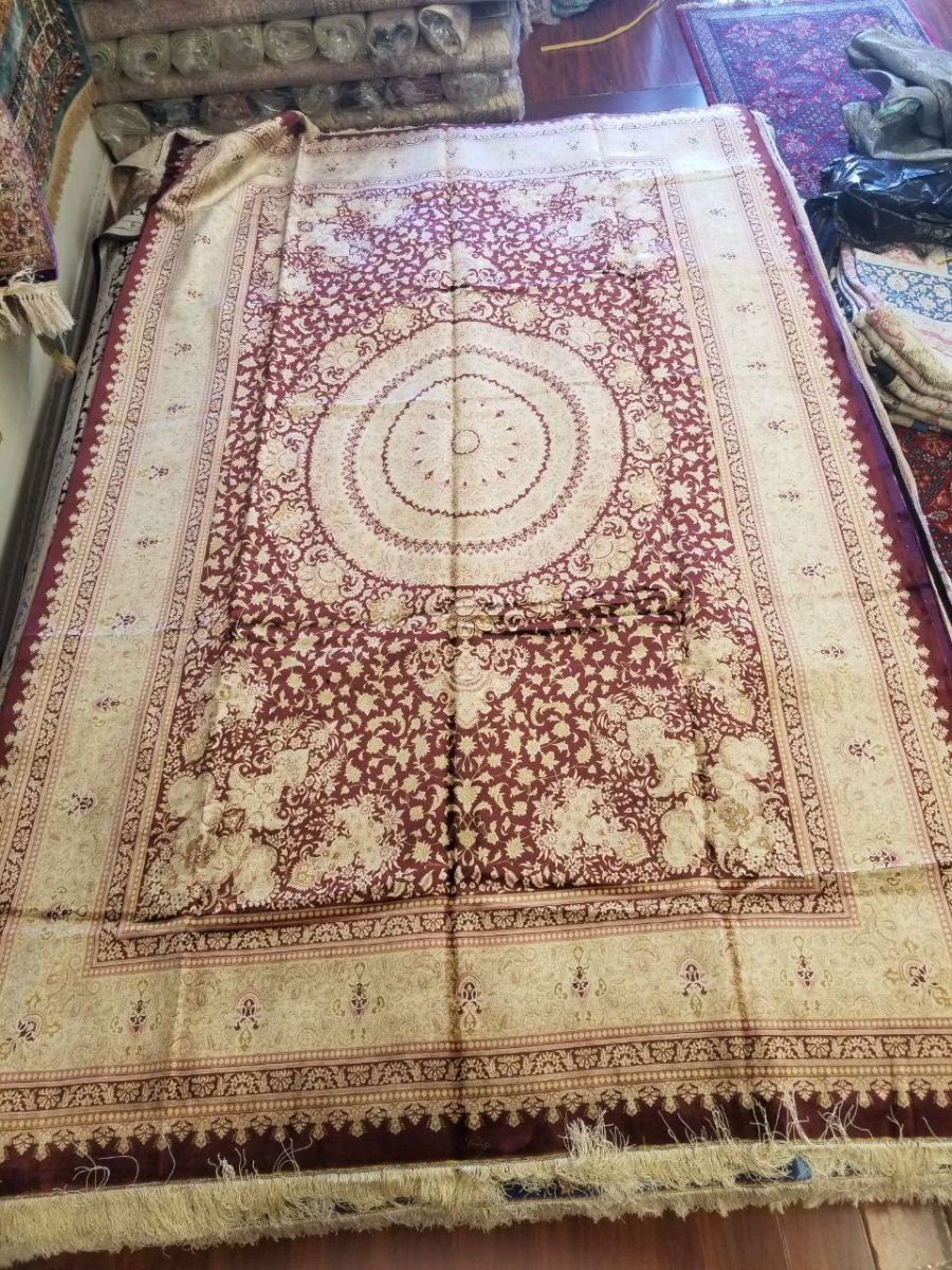 Persian Hand Loom Silk Rug 196