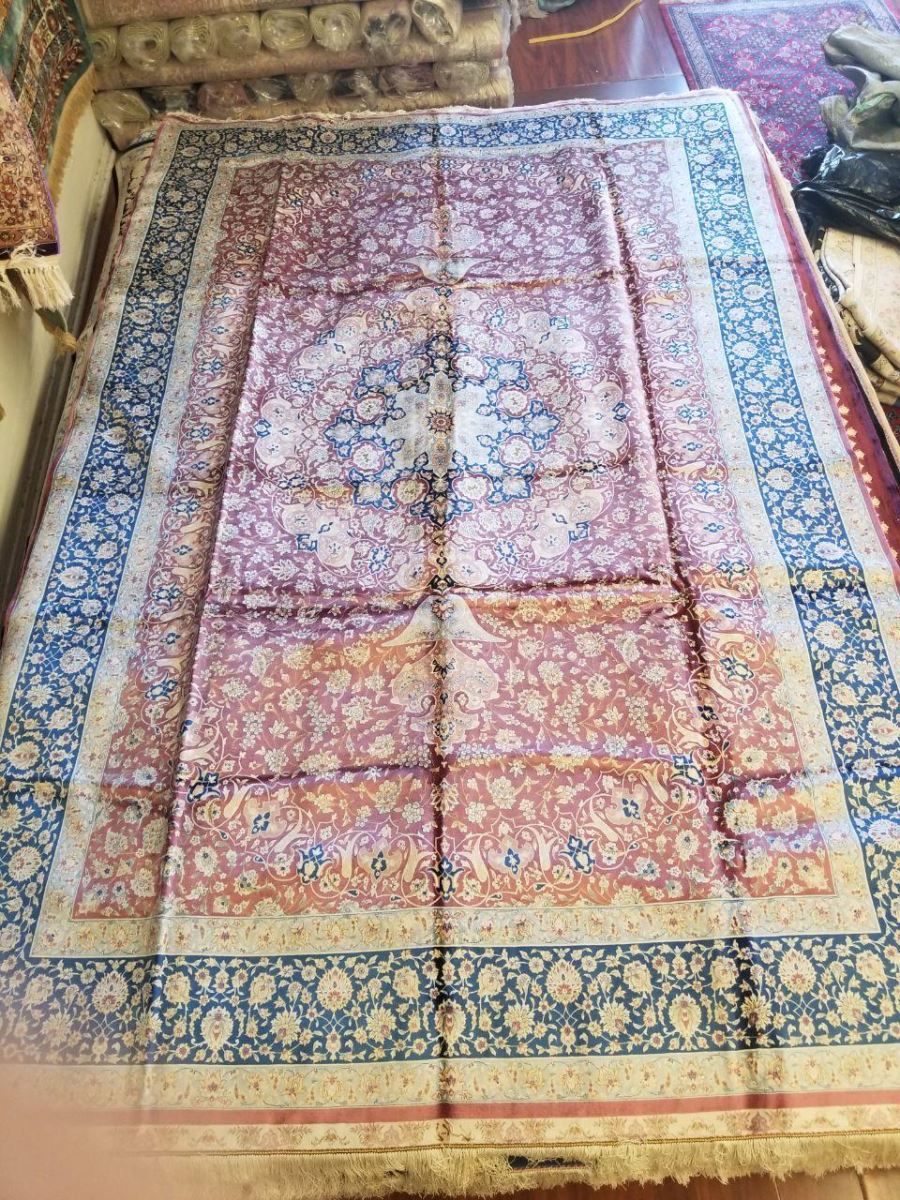 Persian Hand Loom Silk Rug 195