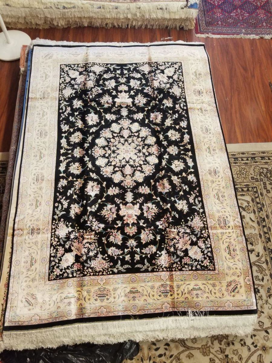 Persian Hand Loom Silk Rug 180 SOLD