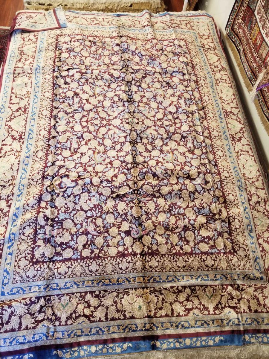 Persian Hand Loom Silk Rug 172 SOLD