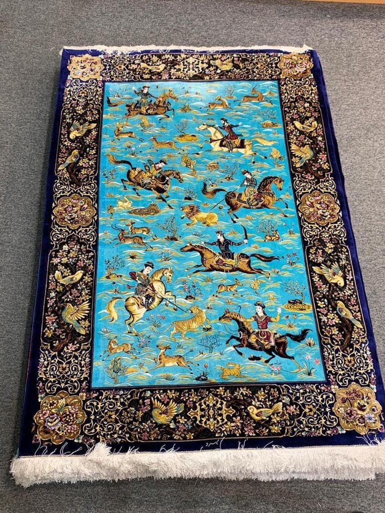 Persian Hand Loom Silk Rug 213 SOLD