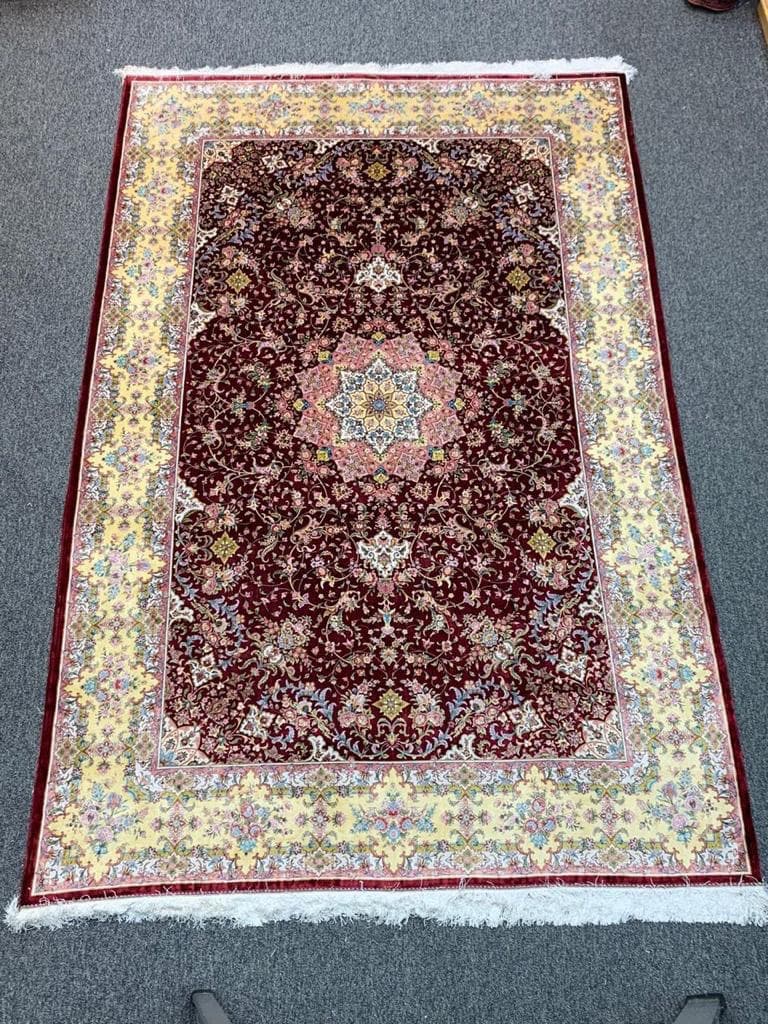 Persian Hand Loom Silk Rug 208 SOLD