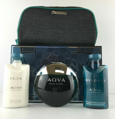 Aqva Pour Homme by Bvlgari, 4 Piece Gift Set